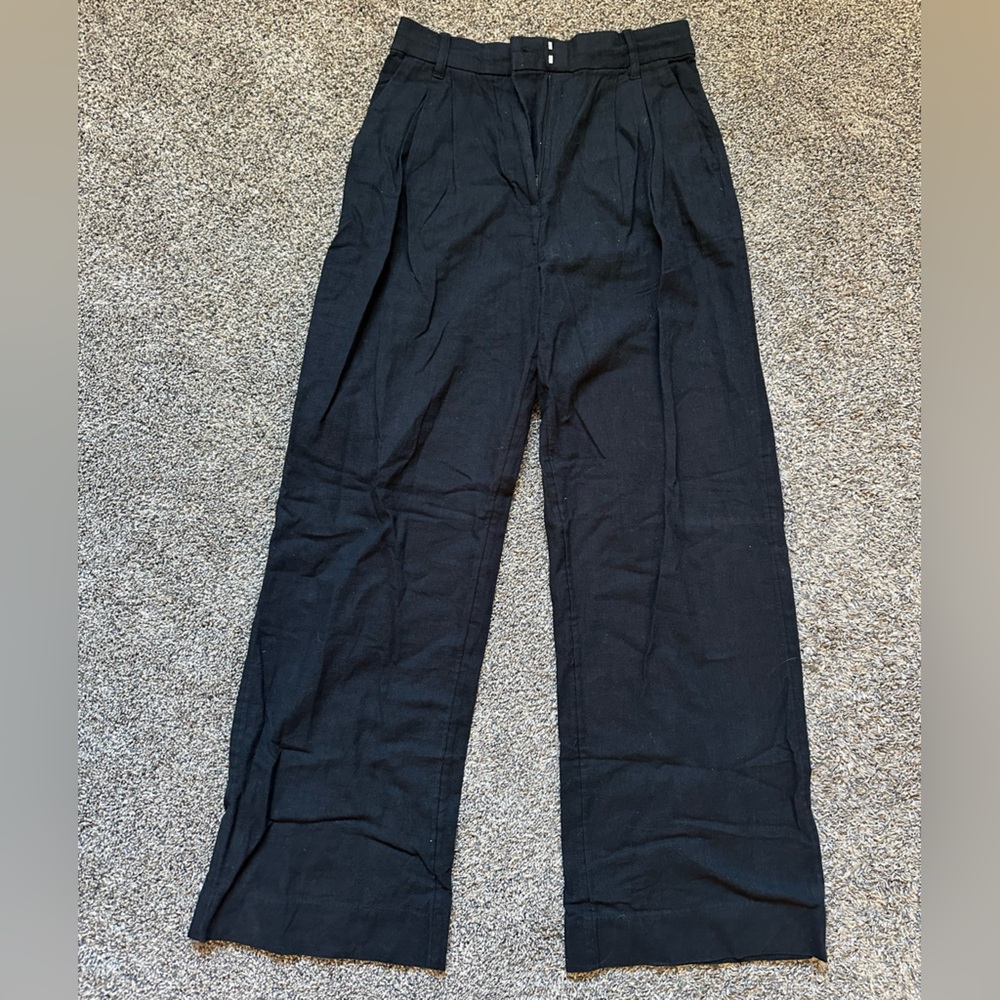 Abercrombie & Fitch Black Linen Trousers